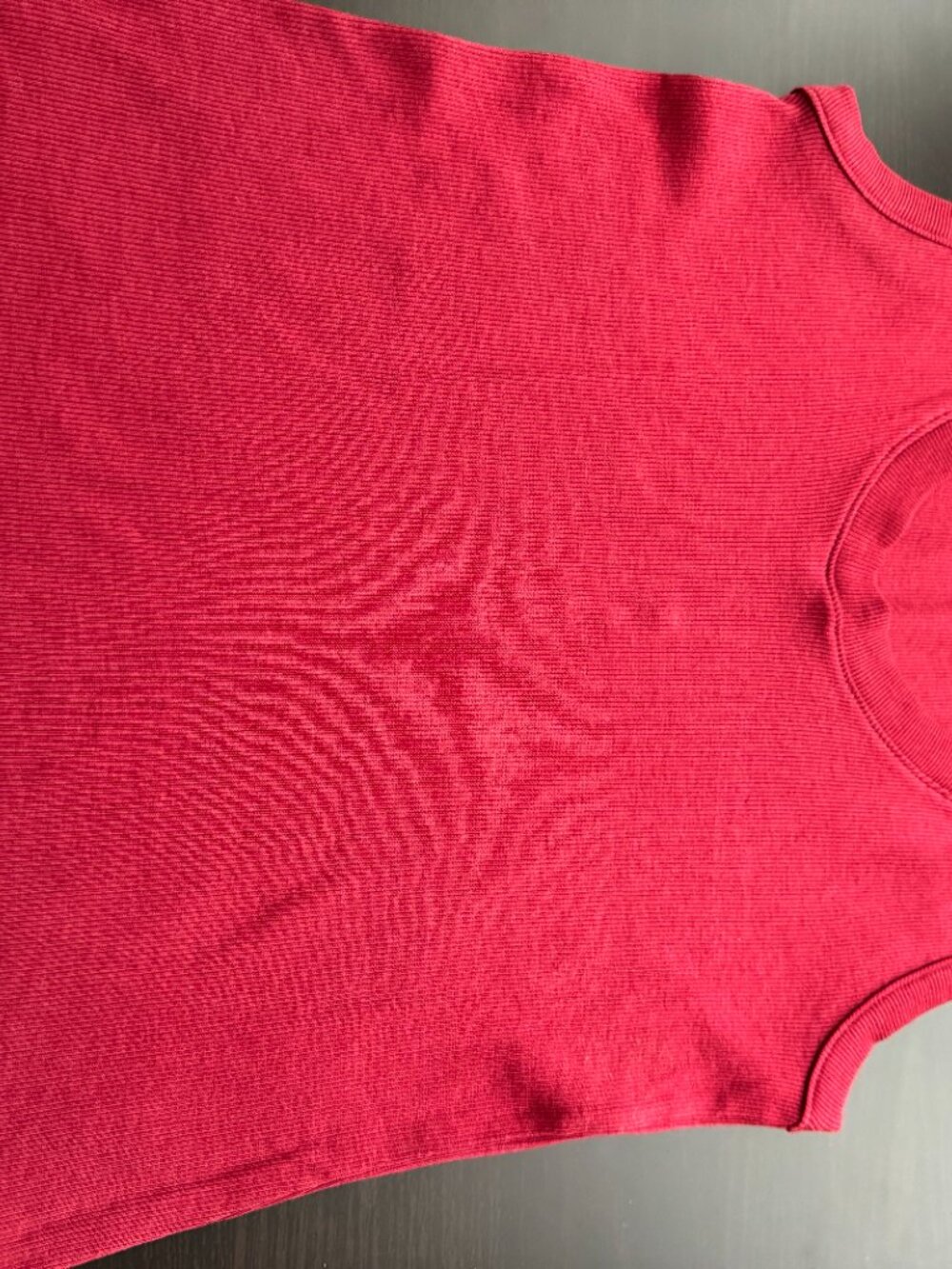 A New Day Maroon Ribbed V-Neck Racerback Tank - Small - Picture 2 of 4
